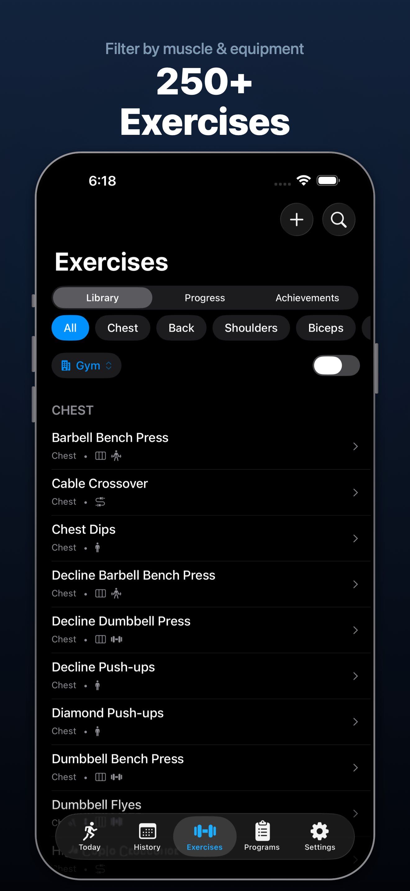 Exercise library